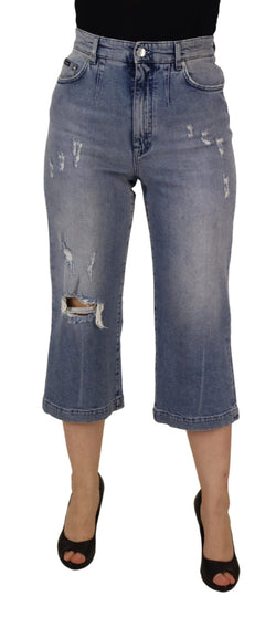 High Waist Skinny Denim Jeans - Blue Dolce & Gabbana