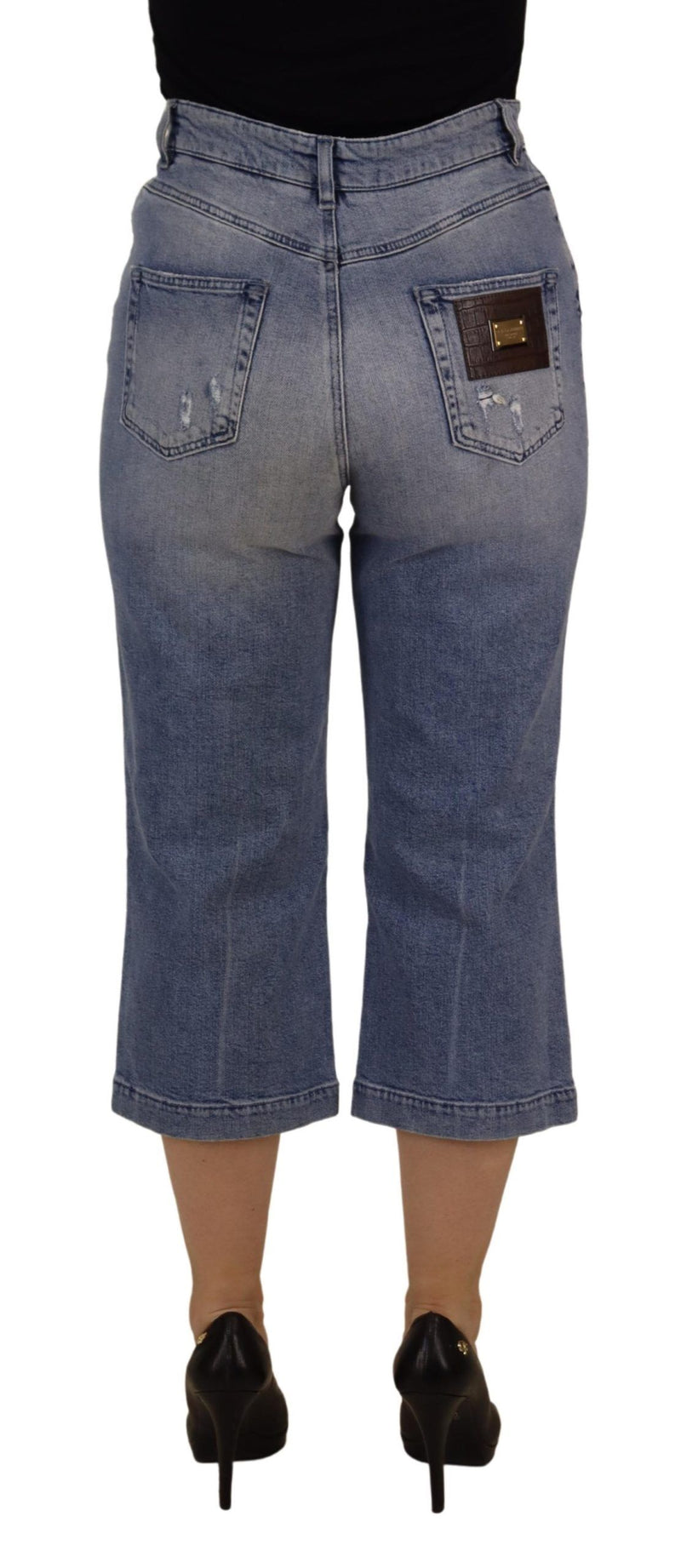 High Waist Skinny Denim Jeans - Blue Dolce & Gabbana