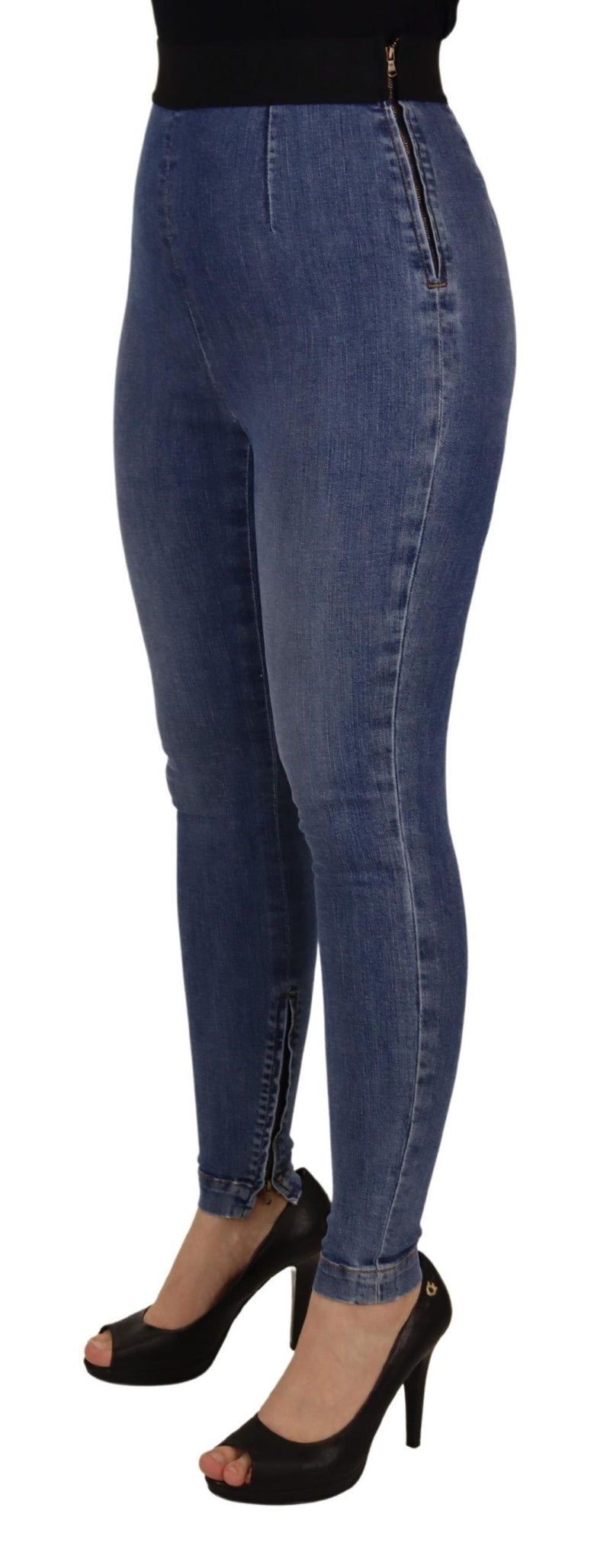 Blue High Waist Stretchable Skinny Pants Jeans Dolce & Gabbana