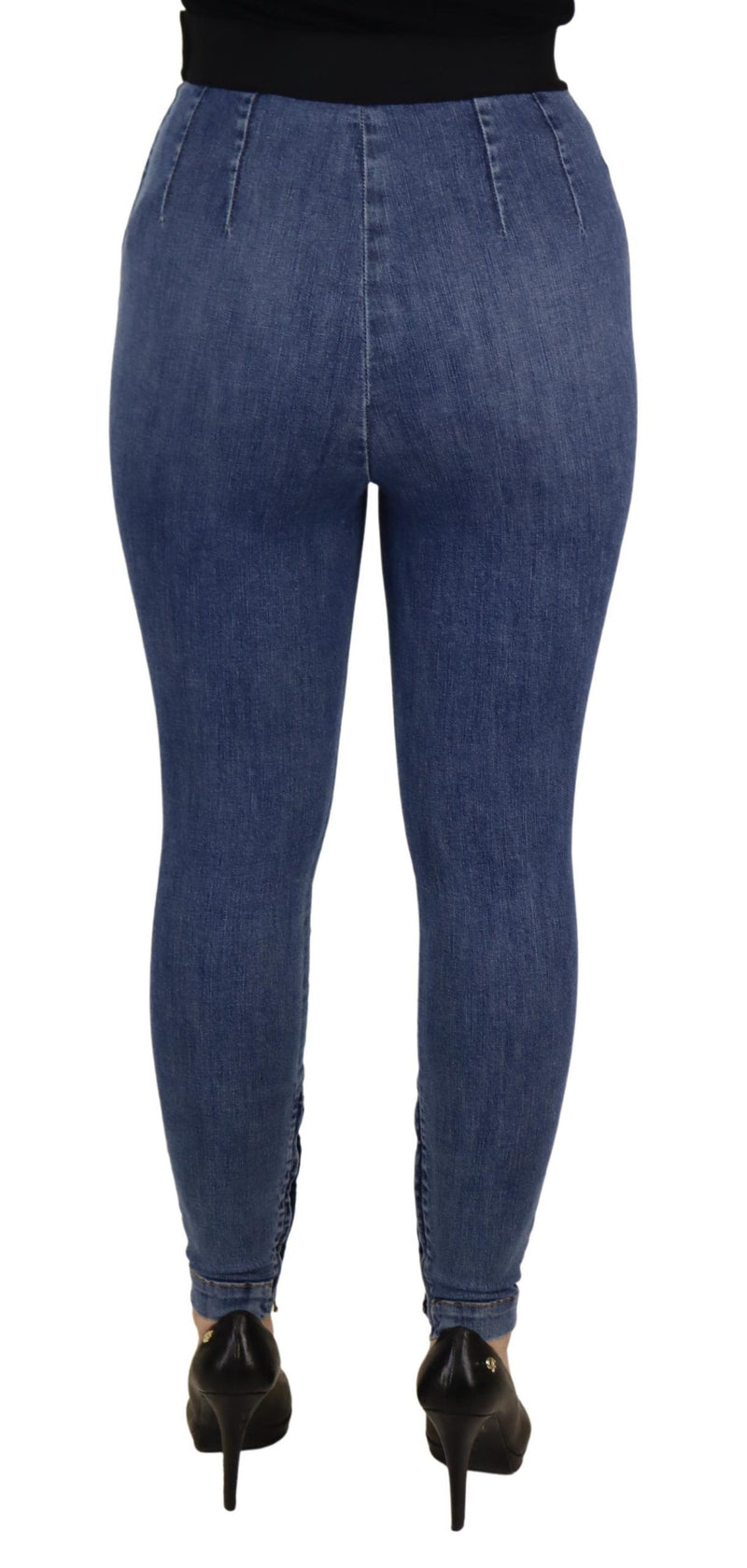 Blue High Waist Stretchable Skinny Pants Jeans Dolce & Gabbana