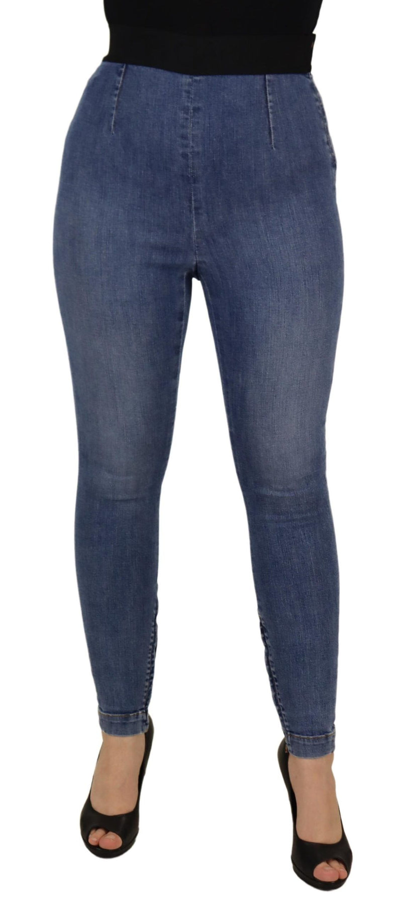 Blue High Waist Stretchable Skinny Pants Jeans Dolce & Gabbana