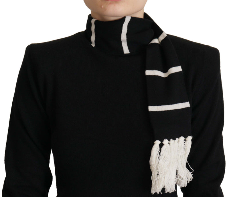 Elegant Black Cashmere Turtleneck Sweater Dolce & Gabbana