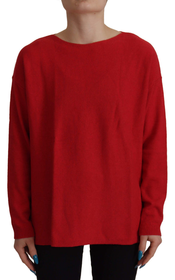 Elegant Red Wool Blend Knit Sweater Dolce & Gabbana