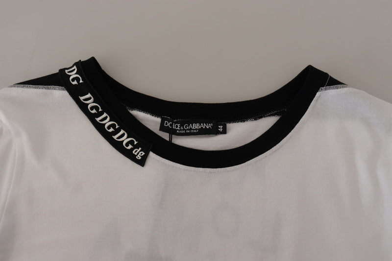 Elegant Round Neck Slogan Tee Dolce & Gabbana