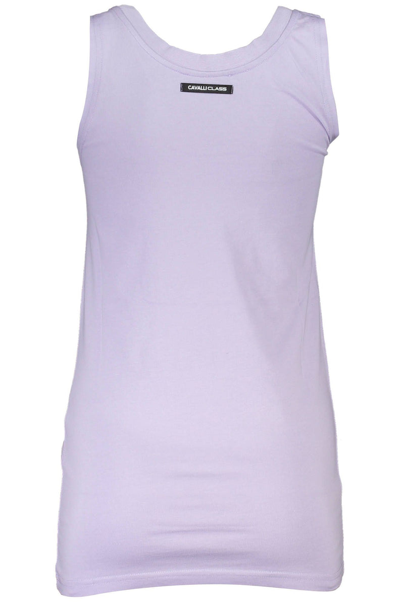 Purple Cotton Women Top Cavalli Class