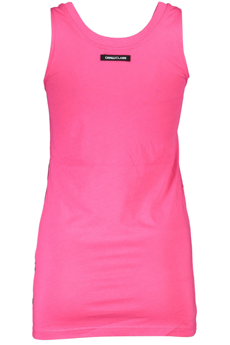 Pink Cotton Women Top Cavalli Class