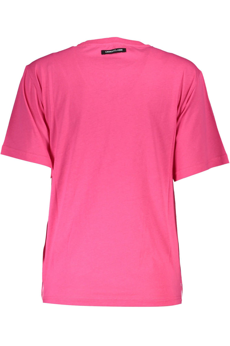 Pink Cotton Women T-Shirt Cavalli Class