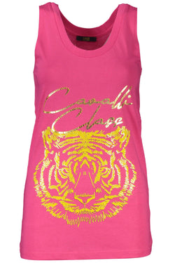 Pink Cotton Women Top Cavalli Class