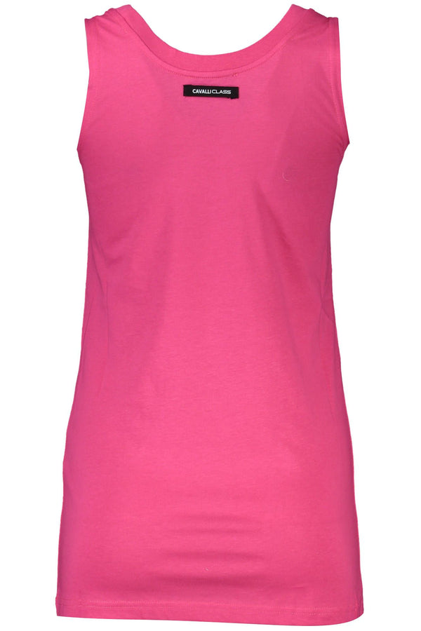 Pink Cotton Women Top Cavalli Class