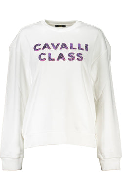 White Cotton Women Sweater Cavalli Class