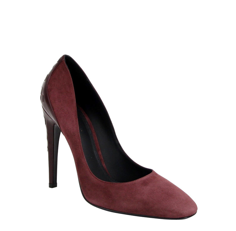 Women's Dark Rose Suede Leather Luxe Heels Bottega Veneta