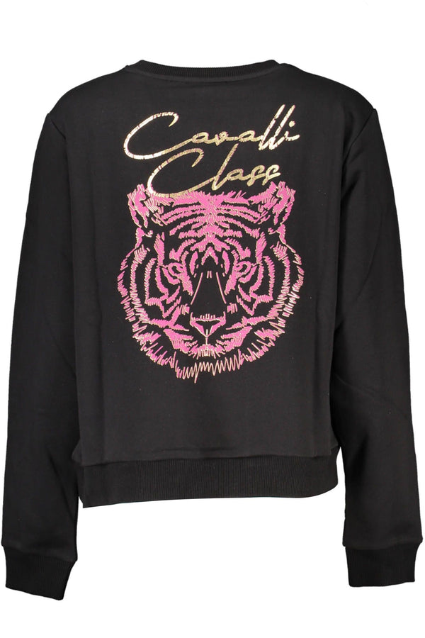 Black Cotton Women Sweater Cavalli Class