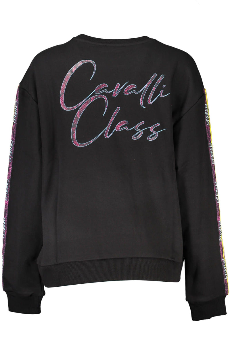 Black Cotton Women Sweater Cavalli Class