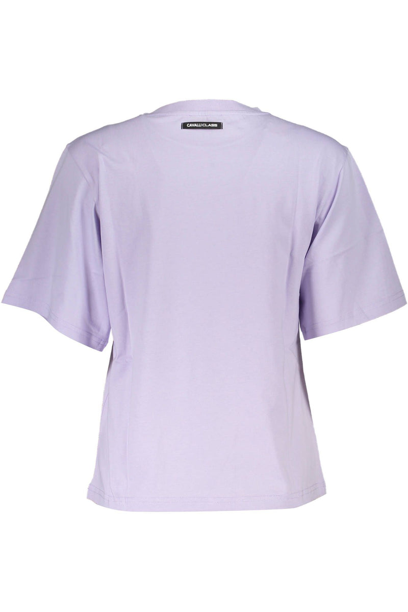 Purple Cotton Women Top Cavalli Class