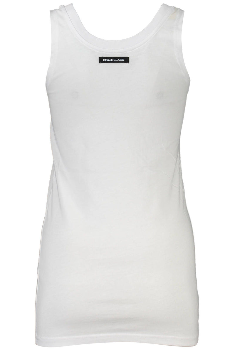 White Cotton Women Top Cavalli Class