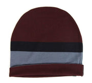 Unisex Burgundy Blue Wool Beanie Medium Knit Cap Gucci