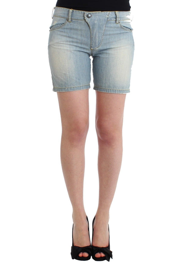 Chic Blue Denim Shorts - Ermanno Scervino Ermanno Scervino