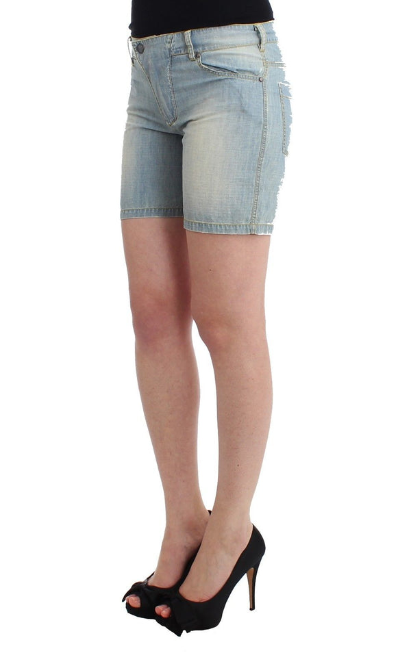 Chic Blue Denim Shorts - Ermanno Scervino Ermanno Scervino