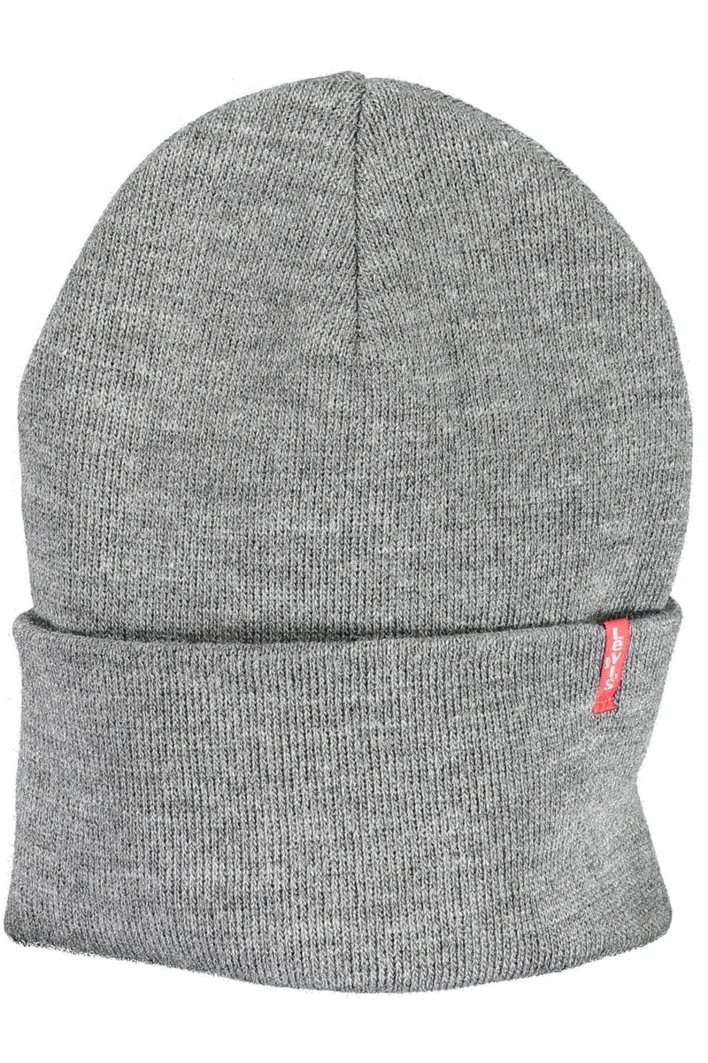 Gray Acrylic Men Cap Levi's