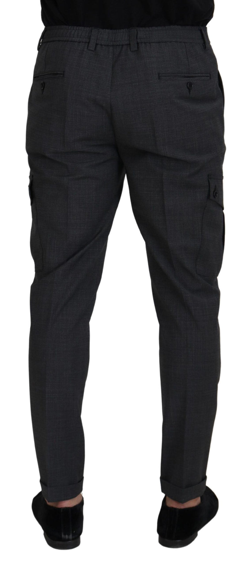 Elegant Checkered Slim Fit Cargo Pants Dolce & Gabbana