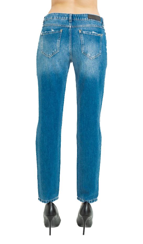 Chic Distressed Straight Leg Jeans Imperfect