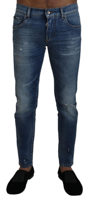 Elegant Slim Fit Italian Denim Jeans Dolce & Gabbana