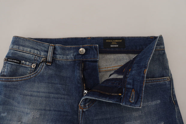 Elegant Slim Fit Italian Denim Jeans Dolce & Gabbana