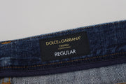 Elegant Blue Wash Regular Fit Jeans Dolce & Gabbana