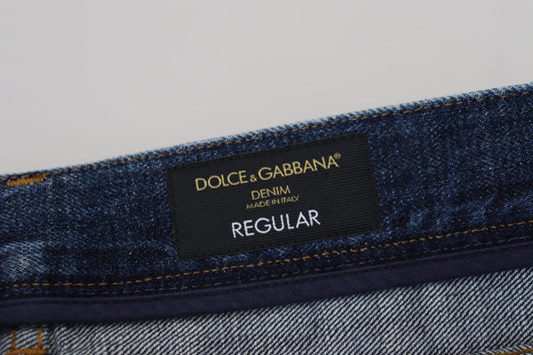 Elegant Blue Wash Regular Fit Jeans Dolce & Gabbana