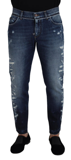 Elegant Blue Wash Regular Fit Jeans Dolce & Gabbana