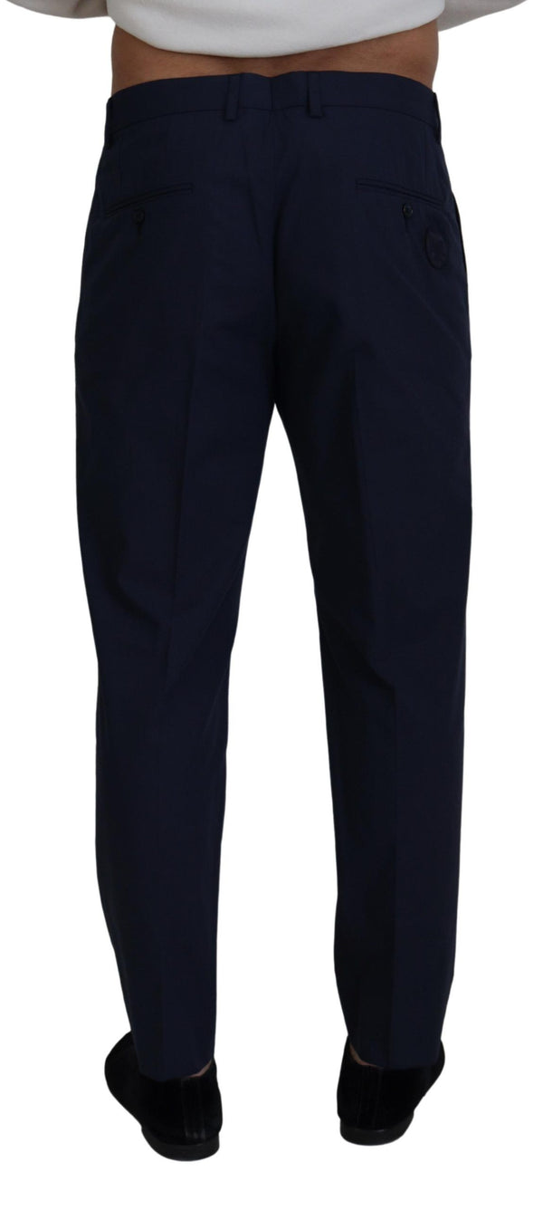 Chic Slim Fit Chinos in Blue Dolce & Gabbana