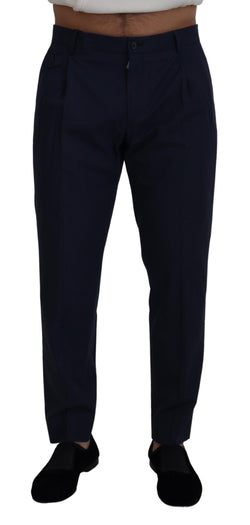 Chic Slim Fit Chinos in Blue Dolce & Gabbana