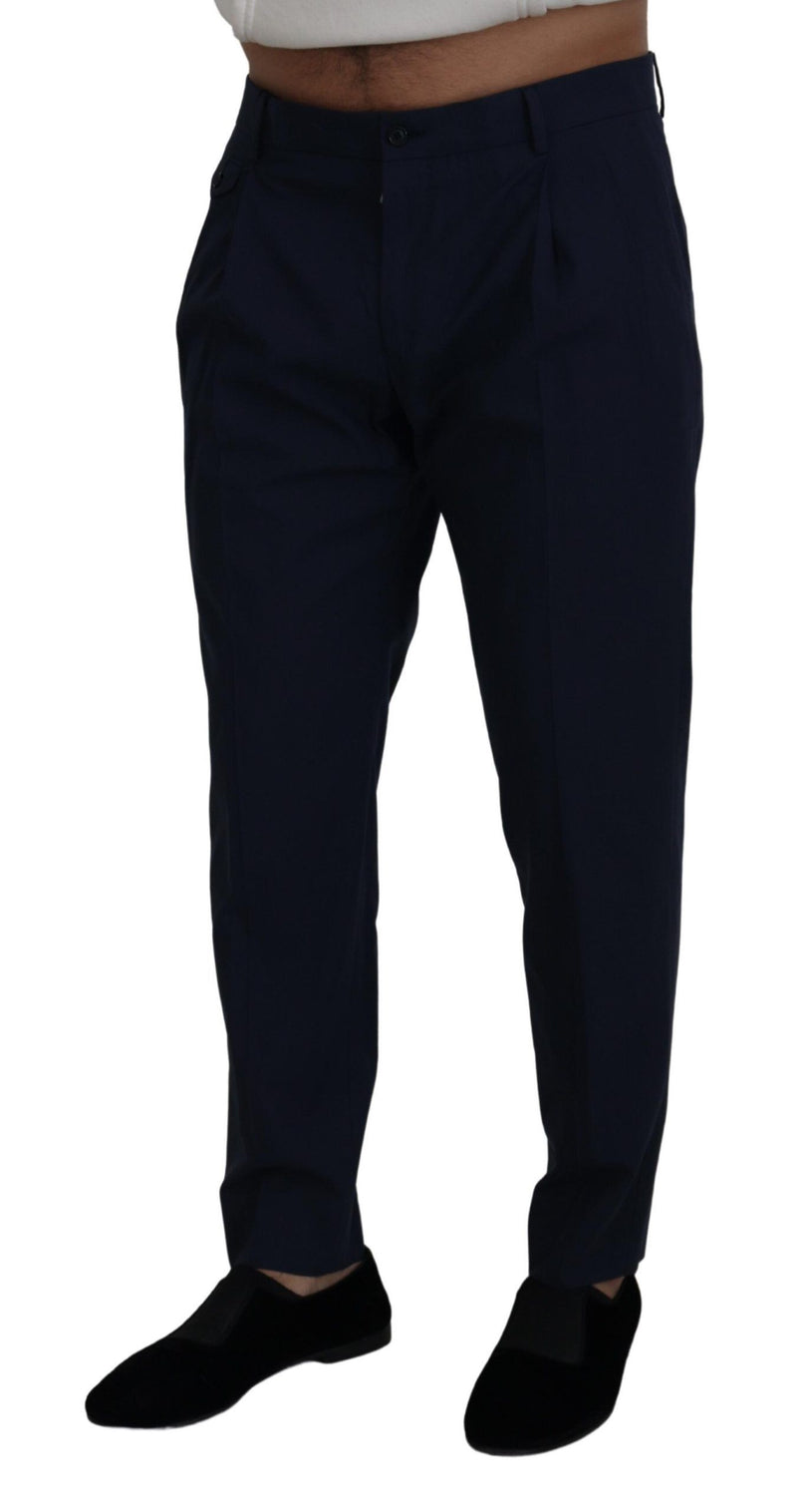 Chic Slim Fit Chinos in Blue Dolce & Gabbana