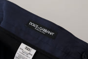 Chic Slim Fit Chinos in Blue Dolce & Gabbana