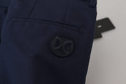 Elegant Slim Fit Blue Dress Pants Dolce & Gabbana