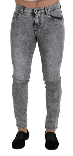 Chic Slim Fit Gray Denim Dolce & Gabbana