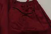 Silk Lounge Pants in Bordeaux Dolce & Gabbana