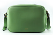 Elegant Mint Green Leather Camera Case Bag Versace