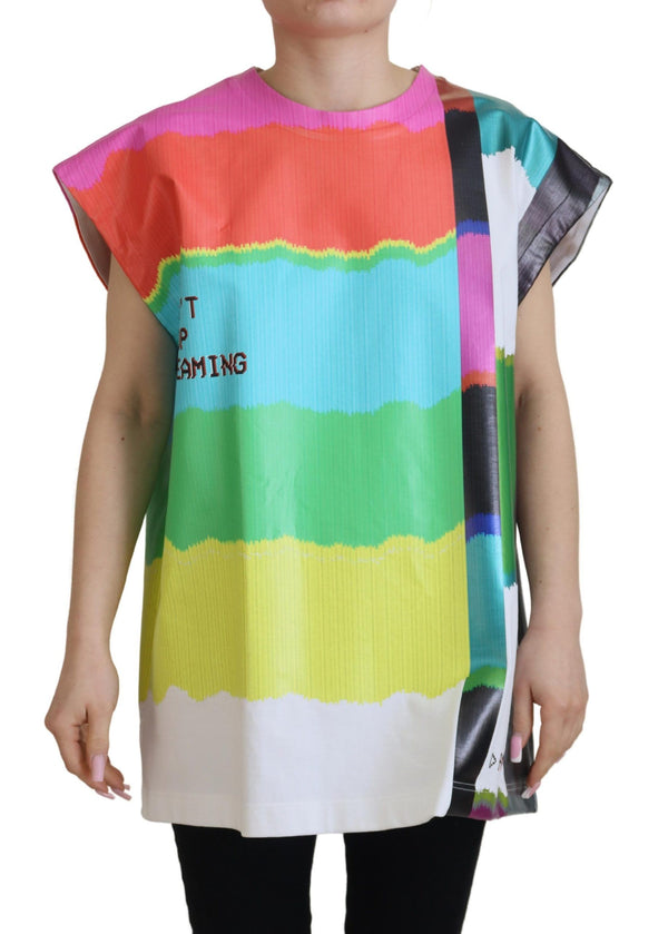 Multicolor Sleeveless Cotton Top Dolce & Gabbana