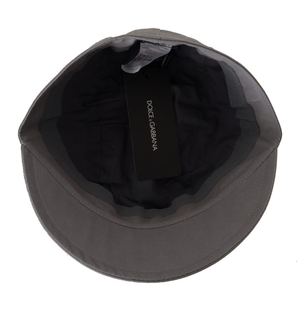 Elegant Gray Newsboy Cap - Classic Accessory Dolce & Gabbana