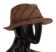 Elegant Wide Brim Fedora Hat Dolce & Gabbana