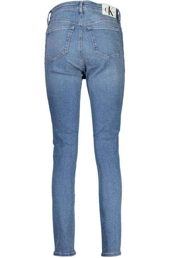 Light Blue Cotton Women Jeans Calvin Klein