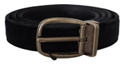 Elegant Black Leather Belt Dolce & Gabbana