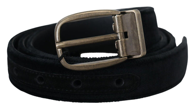 Elegant Black Leather Belt Dolce & Gabbana