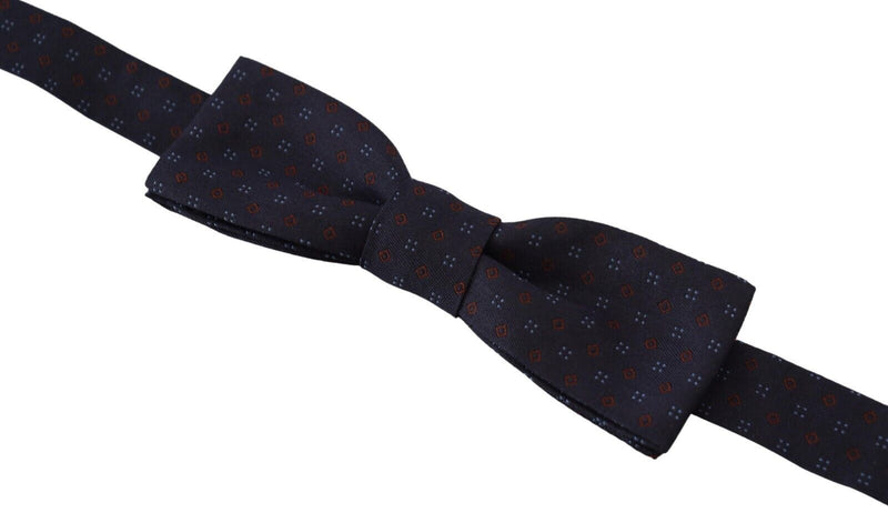 Elegant Silk Blue Bow Tie Dolce & Gabbana