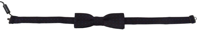 Elegant Silk Blue Bow Tie Dolce & Gabbana