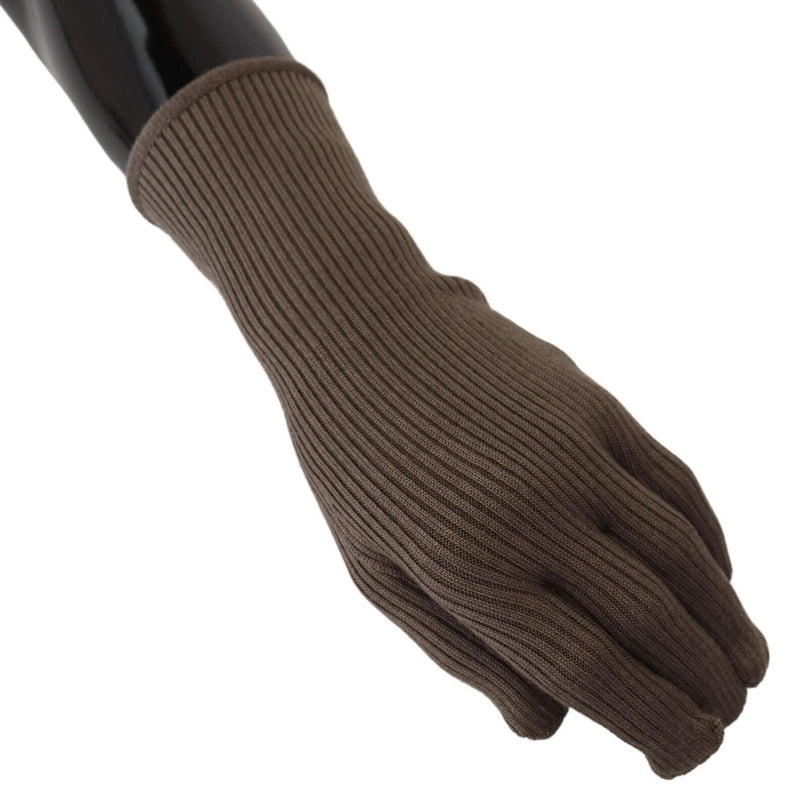 Elegant Cashmere-Silk Blend Winter Gloves Dolce & Gabbana