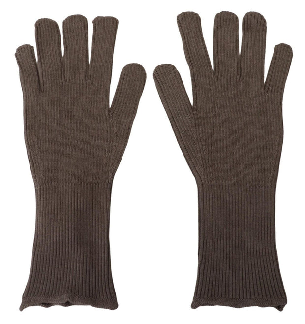 Elegant Cashmere-Silk Blend Winter Gloves Dolce & Gabbana