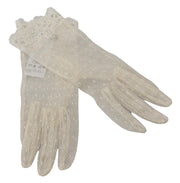 Chic White Wrist Length Gloves Dolce & Gabbana