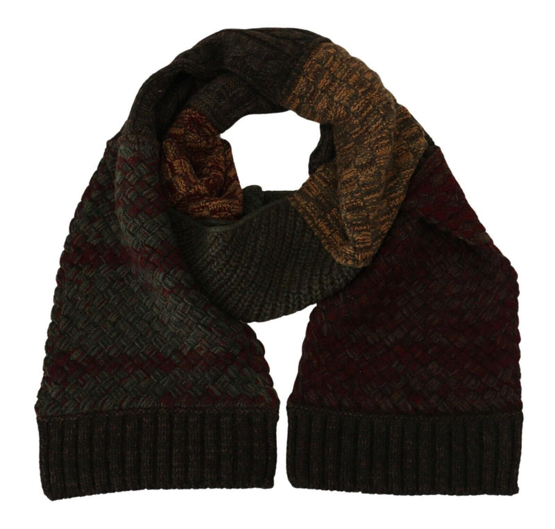 Elegant Cashmere-Wool Blend Men's Scarf Dolce & Gabbana